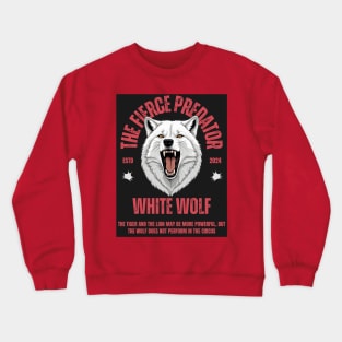 White Wolf Crewneck Sweatshirt